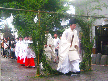 草加神社で夏越大祓